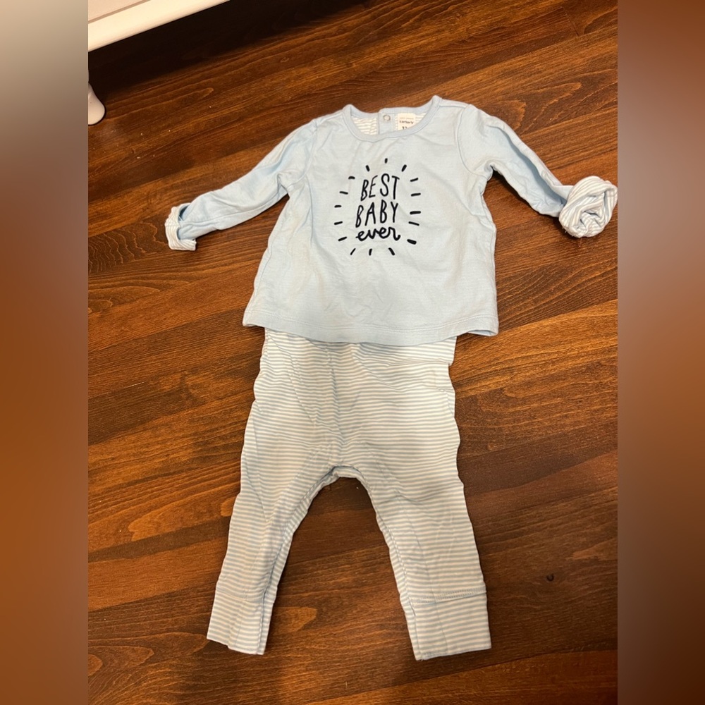 Carters Best Baby Ever Baby Boy Outfit Size 12 Months